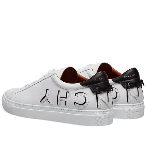 givenchy reverse logo urban street sneakers|givenchy jaw high white sneakers.